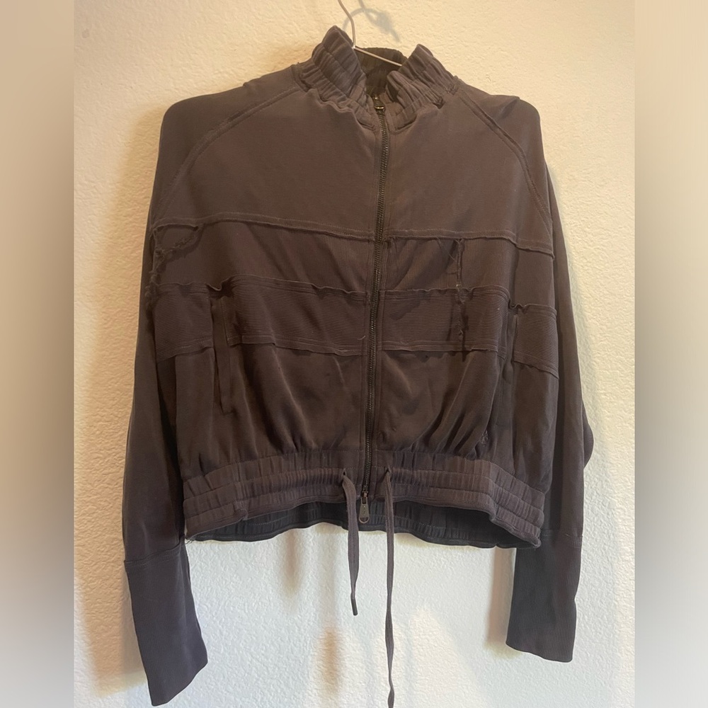 Free People Athletic zip up